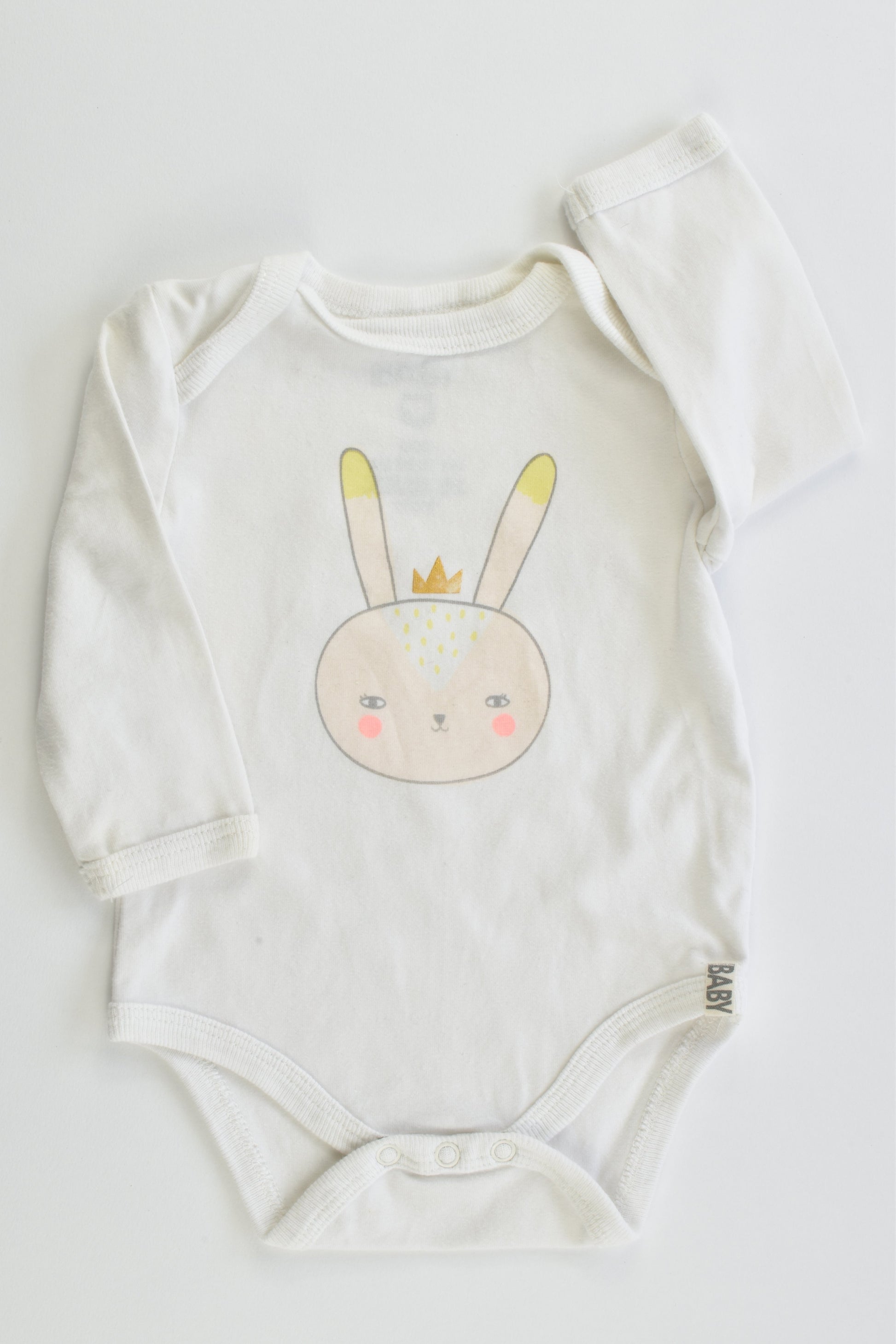 Cotton On Baby Size 000 (0-3 months, 62 cm) Bunny Bodysuit