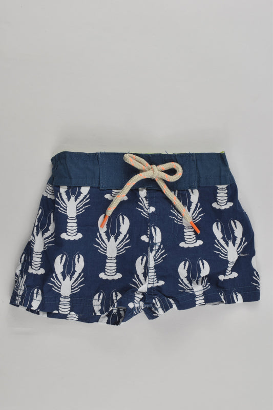 Cotton On Baby Size 000 (0-3 months) 'Isla Sola' Lobsters Board Shorts
