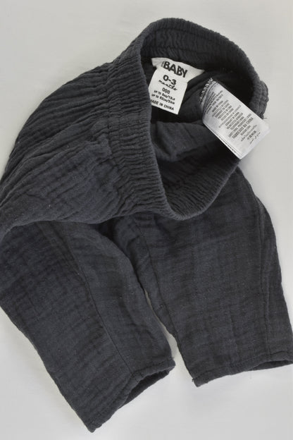 Cotton On Baby Size 000 (0-3 months) Muslin Baggy Pants