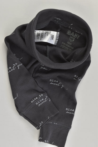 Cotton On Baby Size 000 (0-3 months) 'Nice To Meet You' Pants