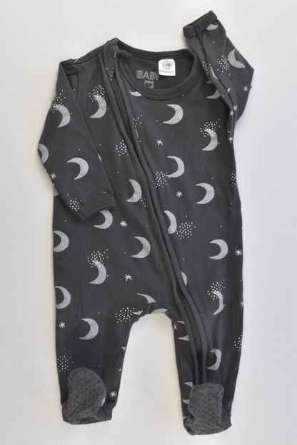 Cotton On Baby Size 000 (0-3 months) Night Sky Footed Romper