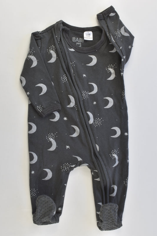 Cotton On Baby Size 000 (0-3 months) Night Sky Footed Romper
