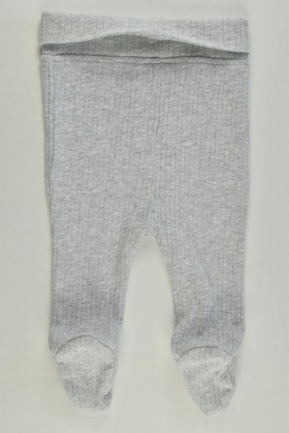 Cotton On Baby Size 000 (0-3 months) Ribbed Footed Pants