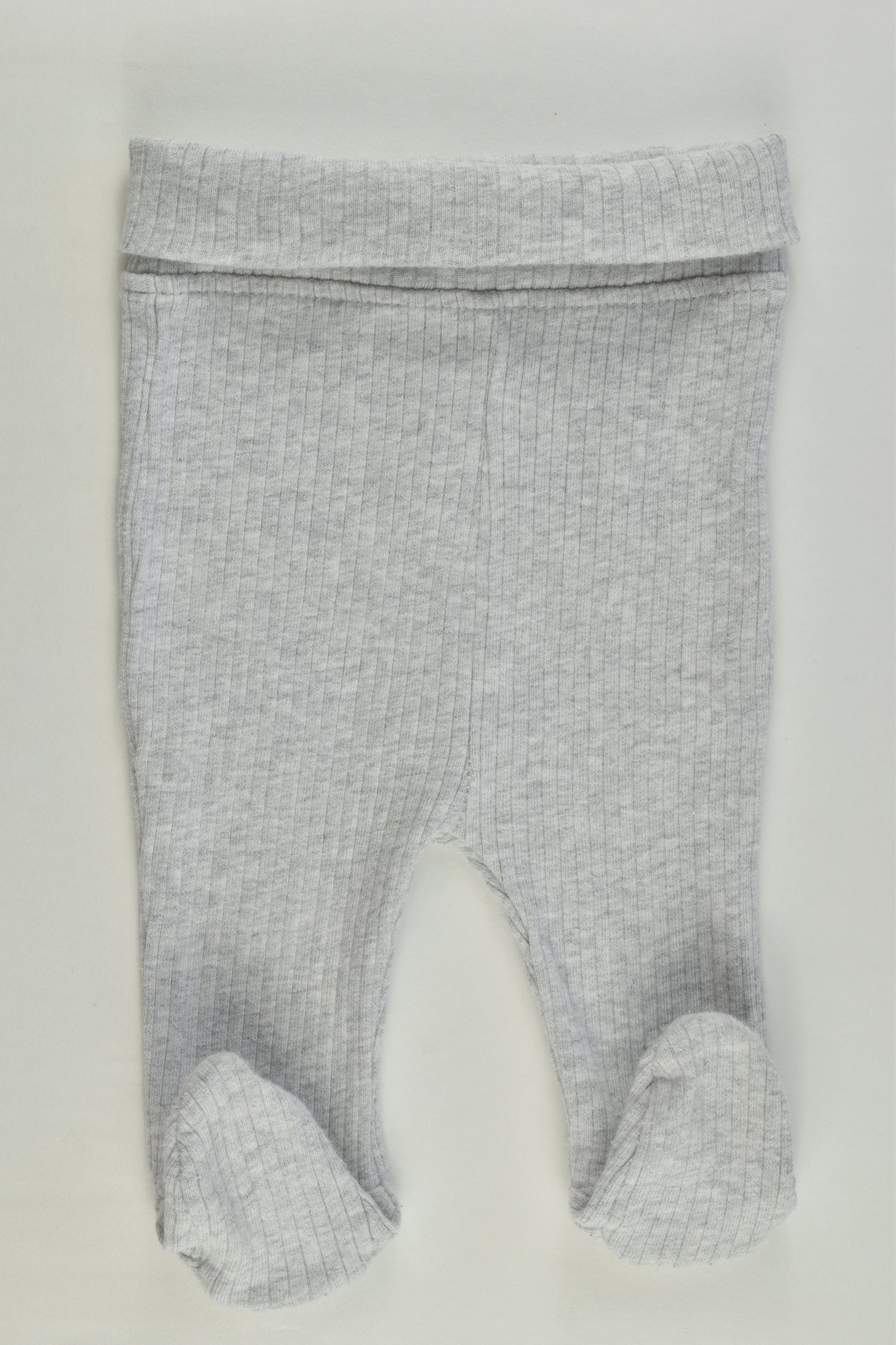 Cotton On Baby Size 000 (0-3 months) Ribbed Footed Pants