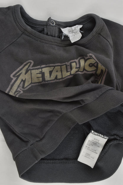 Cotton On Baby Size 1 Metallica Sweater