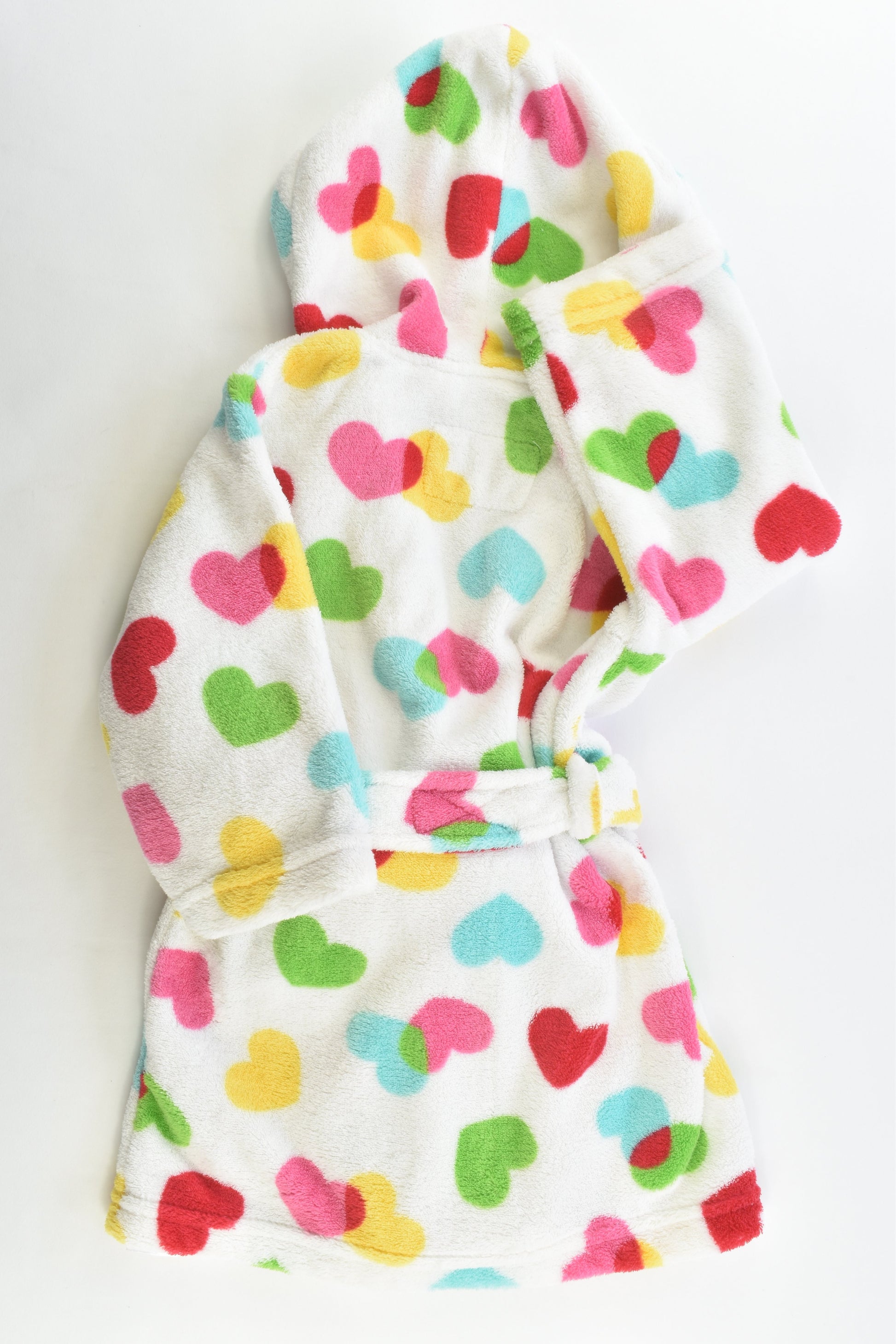 Cotton On Kids Size 1-2 Love Hearts Dressing Gown