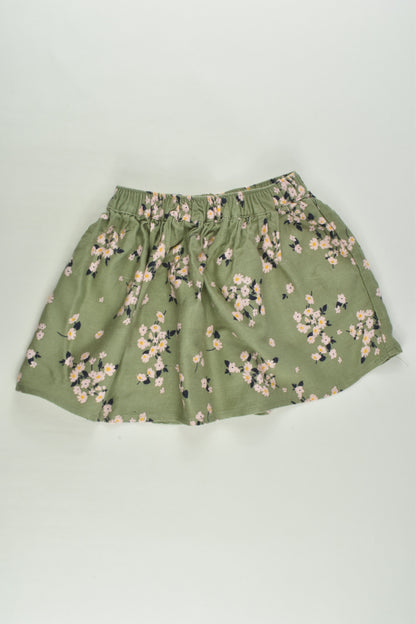 Cotton On Kids Size 1-2 Viscose Floral Skirt