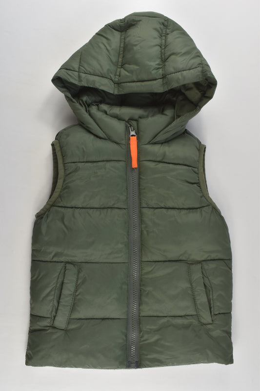 Cotton On Kids Size 1-2 Warm Hooded Puffer Vest