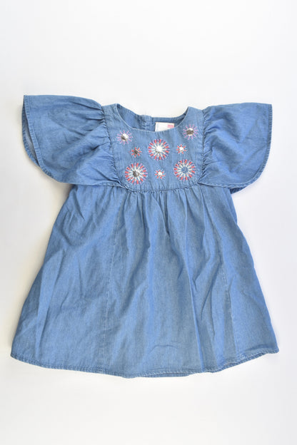 Cotton On Kids Size 1 Denim Dress