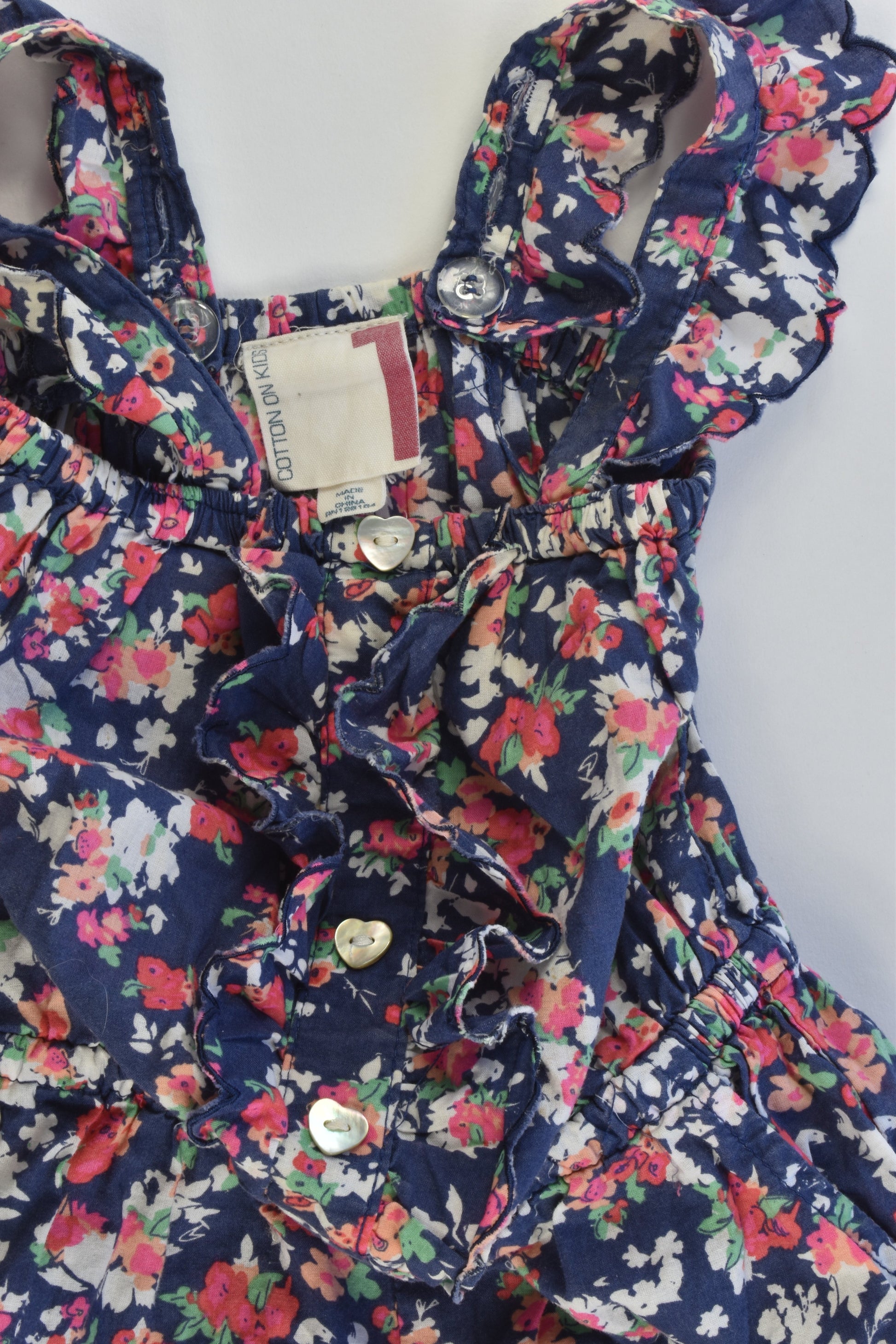 Cotton On Kids Size 1 Floral Playsuit