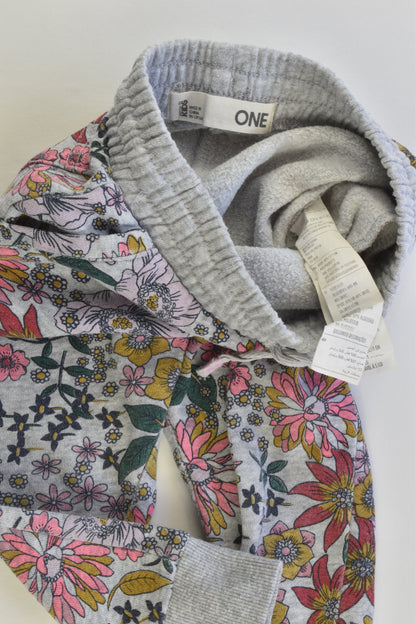 Cotton On Kids Size 1 Floral Track Pants