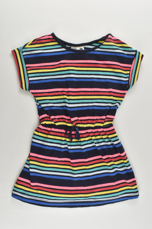 Cotton On Kids Size 1 Rainbow Stripes Dress