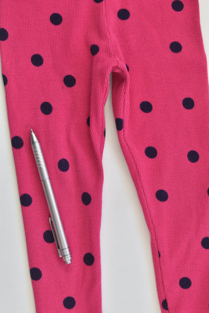 Cotton On Kids Size 1 Ribbed Polka Dots Leggings