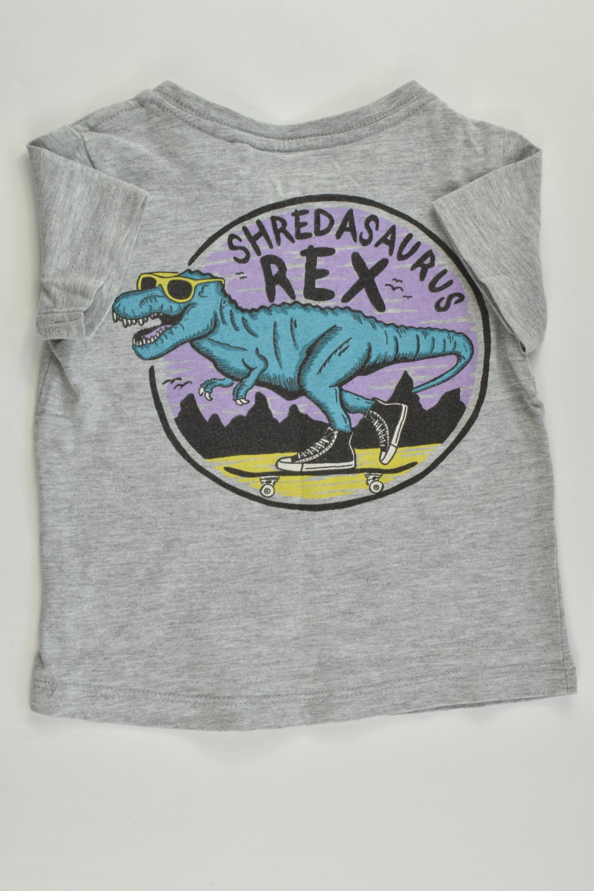 Cotton On Kids Size 1 'Shredasaurus Rex' T-shirt