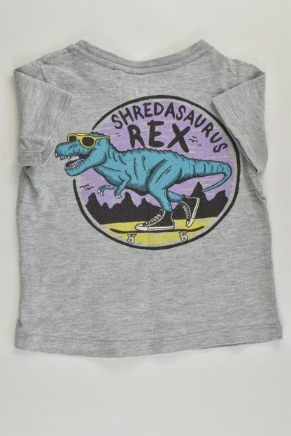 Cotton On Kids Size 1 'Shredasaurus Rex' T-shirt