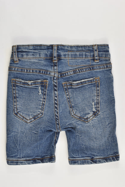 Cotton On Kids Size 1 Soft Stretchy Denim Shorts