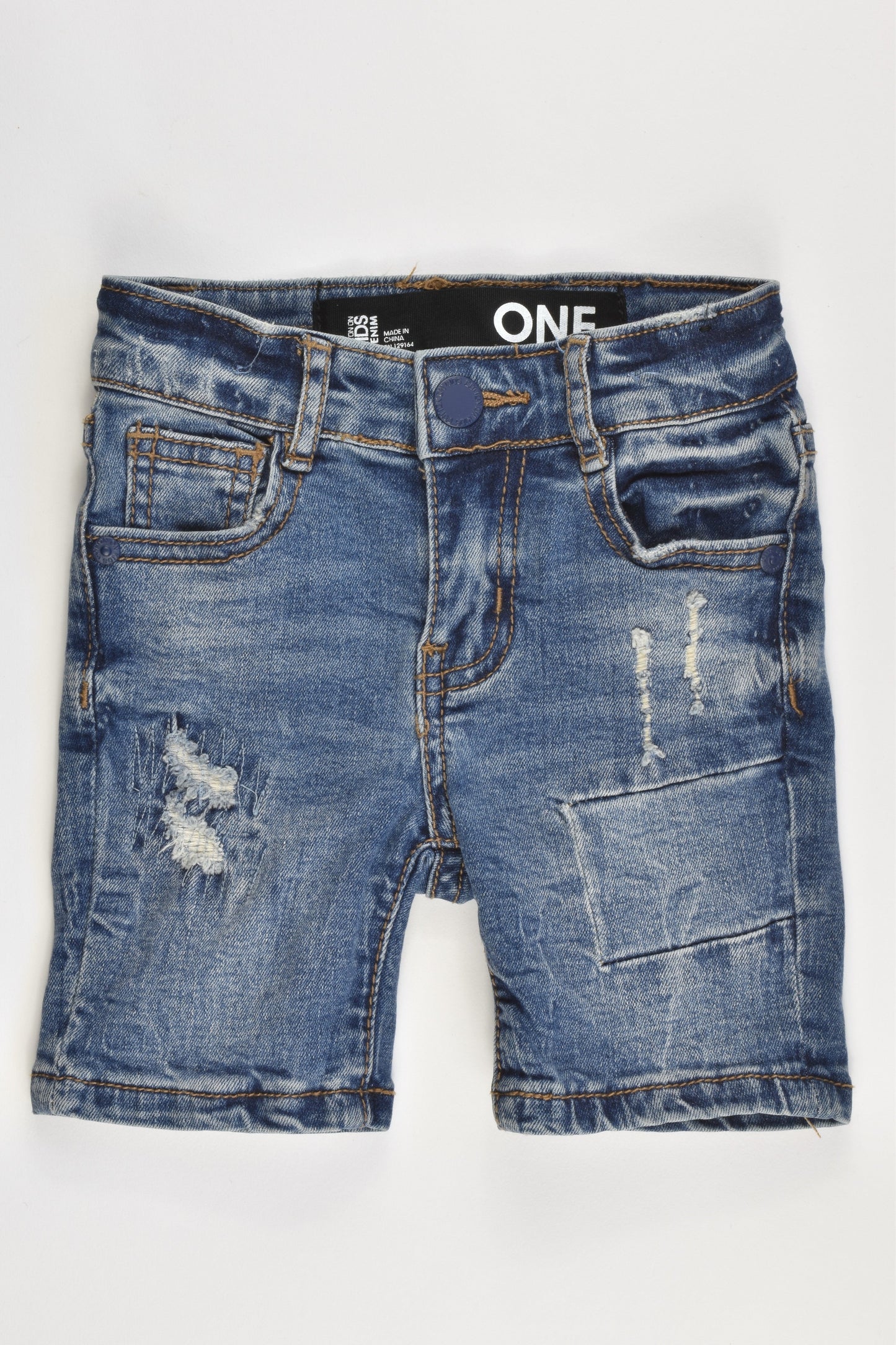 Cotton On Kids Size 1 Soft Stretchy Denim Shorts