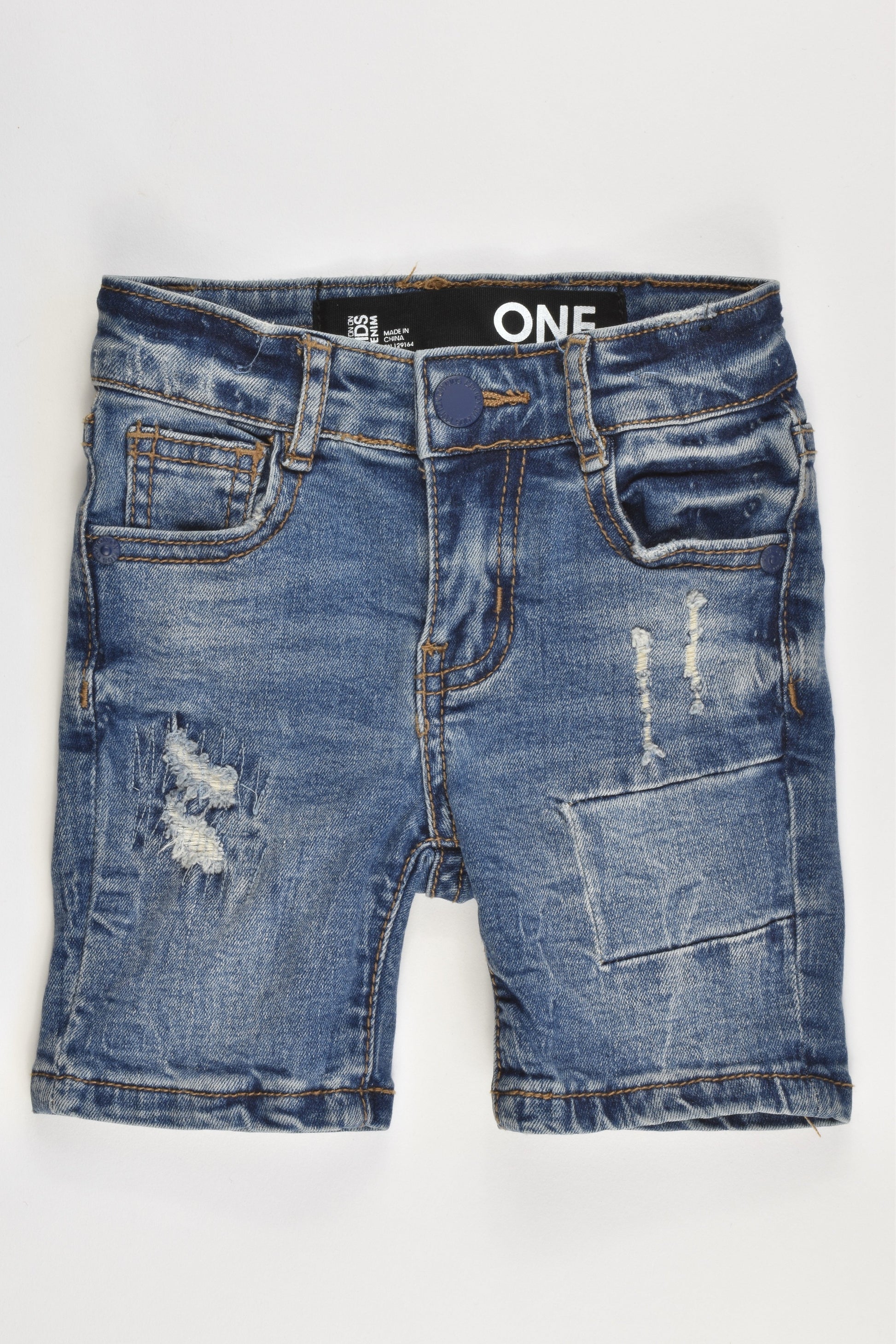 Cotton On Kids Size 1 Soft Stretchy Denim Shorts