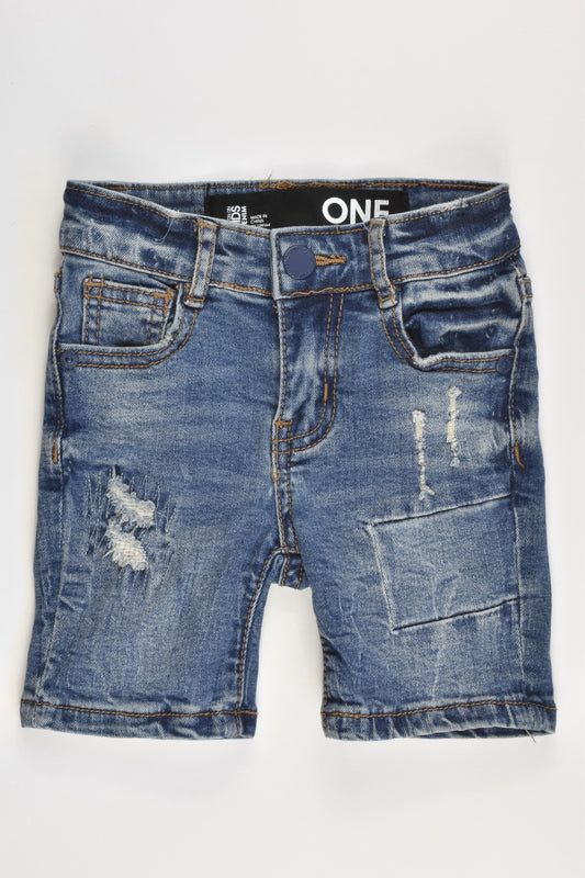 Cotton On Kids Size 1 Soft Stretchy Denim Shorts