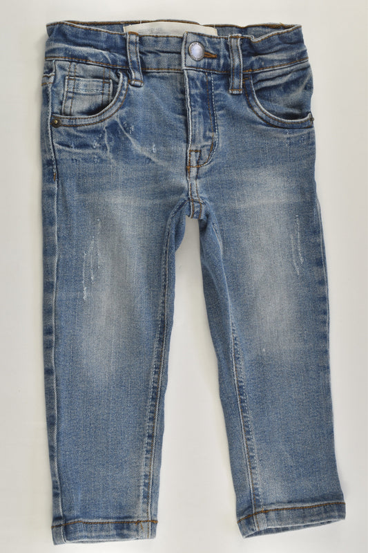Cotton On Kids Size 1 Stretchy Denim Pants