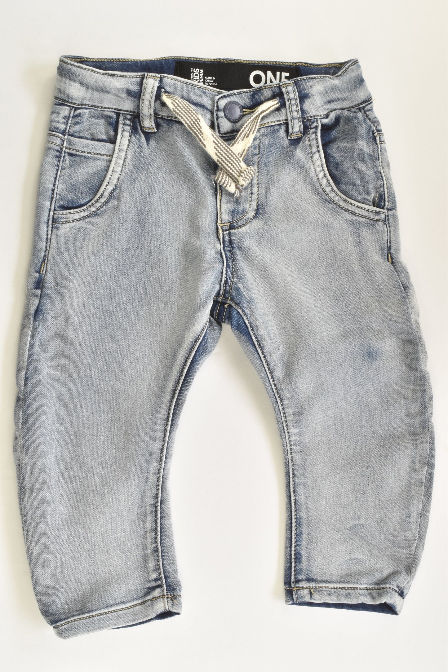 Cotton On Kids Size 1 Stretchy Lightweight Baggy Denim Pants