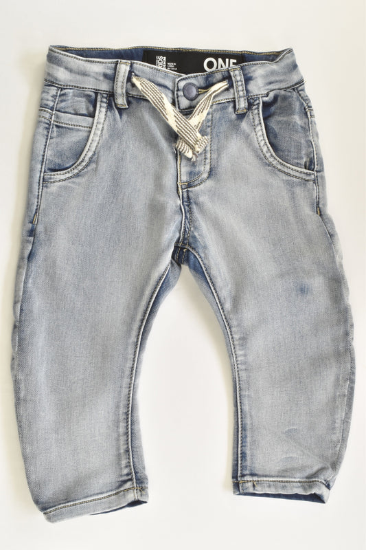 Cotton On Kids Size 1 Stretchy Lightweight Baggy Denim Pants