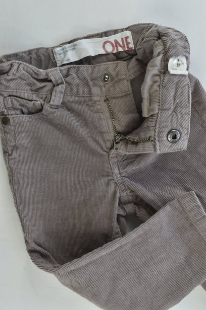 Cotton On Kids Size 1 Stretchy Skinny Cord Pants