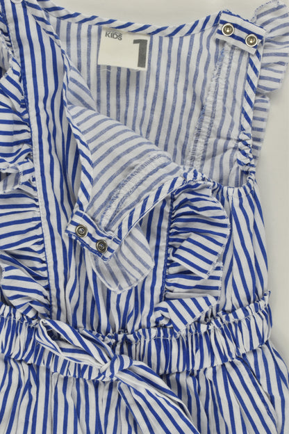 Cotton On Kids Size 1 Striped Playsuit