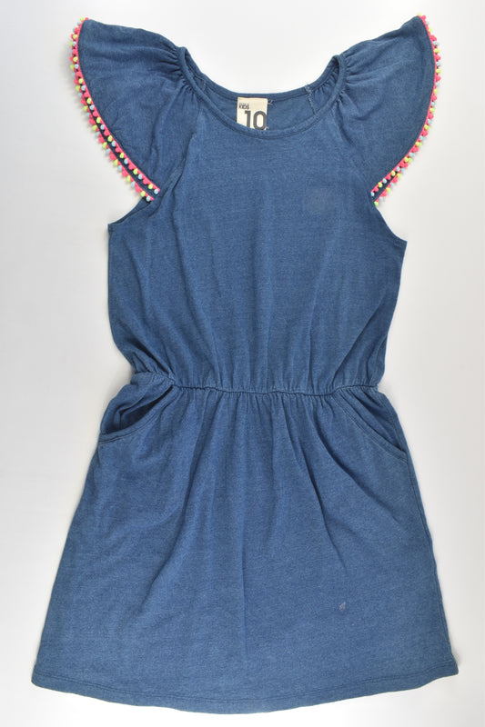 Cotton On Kids Size 10 Colorful Pom Pom Sleeves Dress