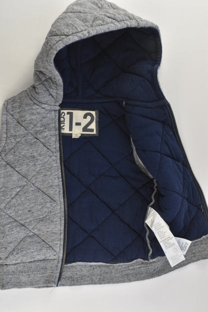 Cotton On Kids Size 1Padded Hooded Vest