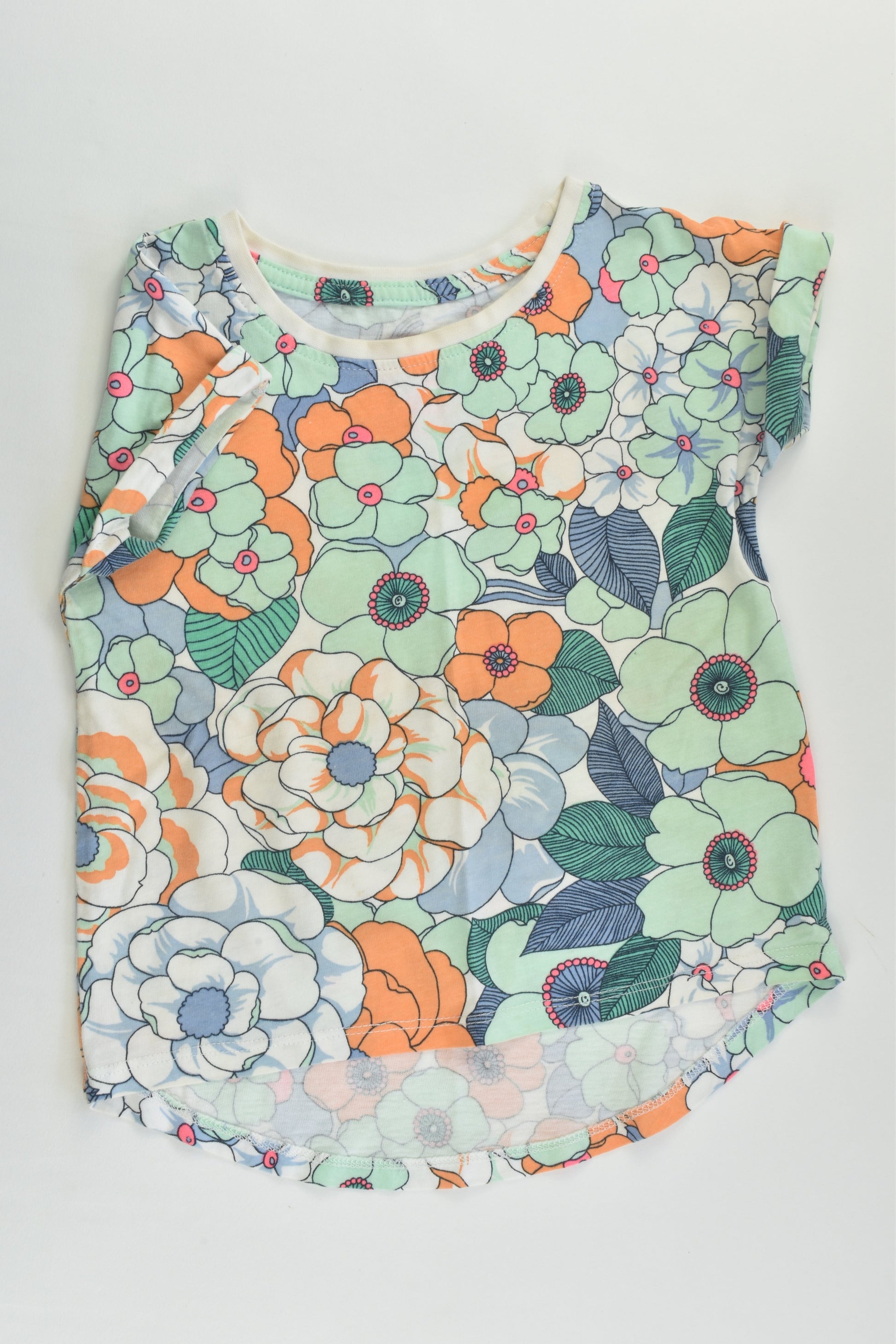 Cotton On Kids Size 2 Floral T-shirt