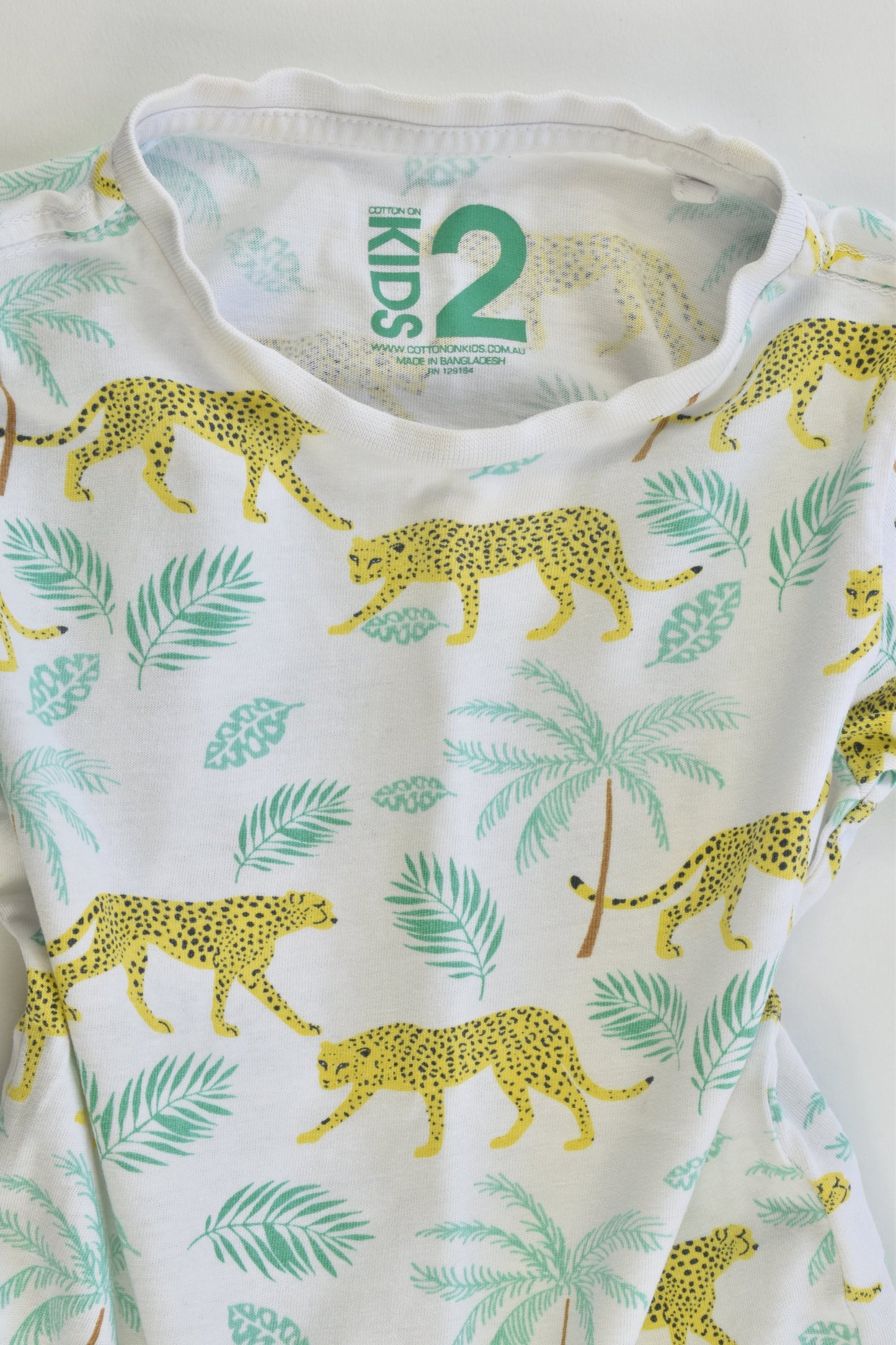 Cotton On Kids Size 2 Gepard T-shirt