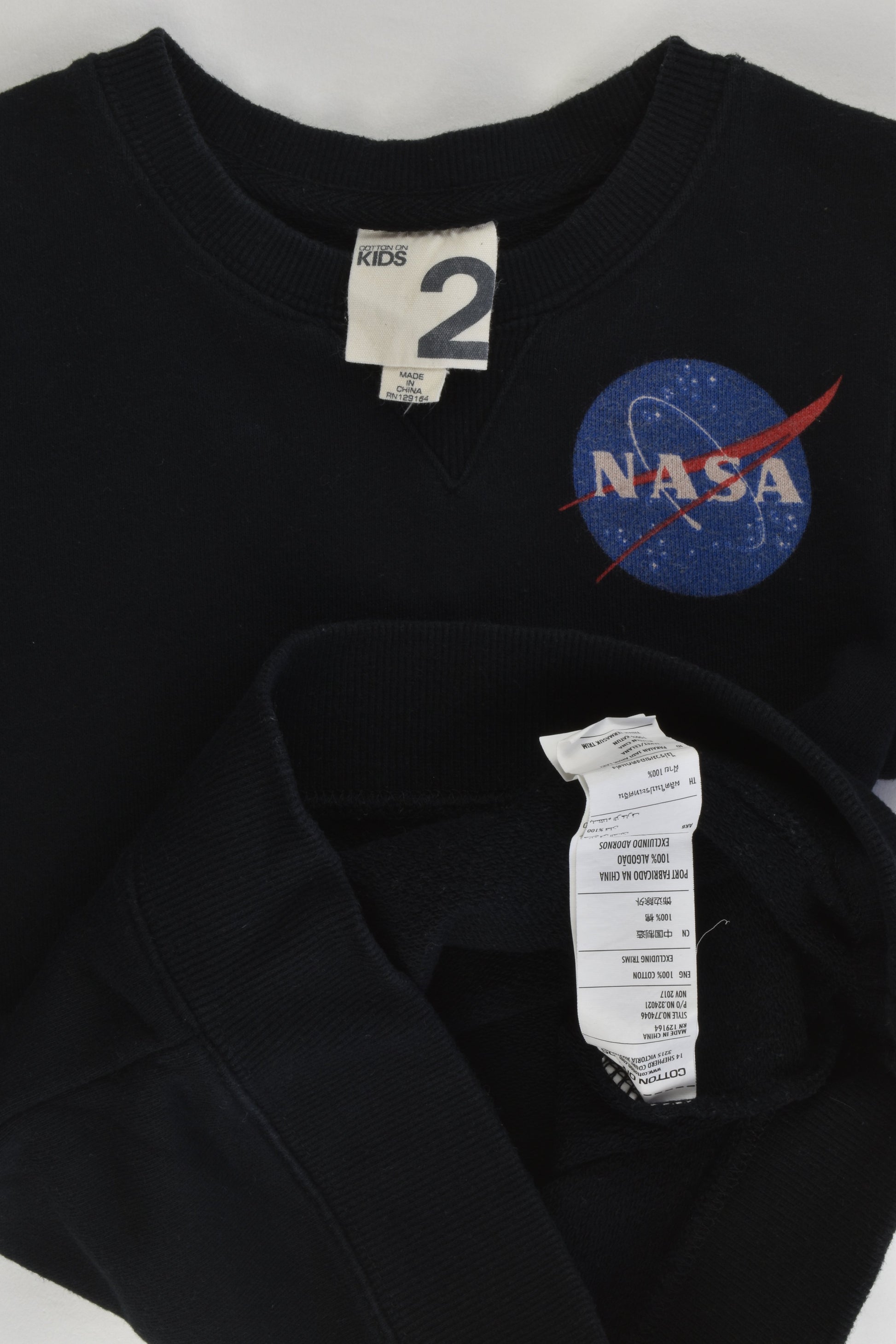 Cotton On Kids Size 2 'Nasa' Sweater