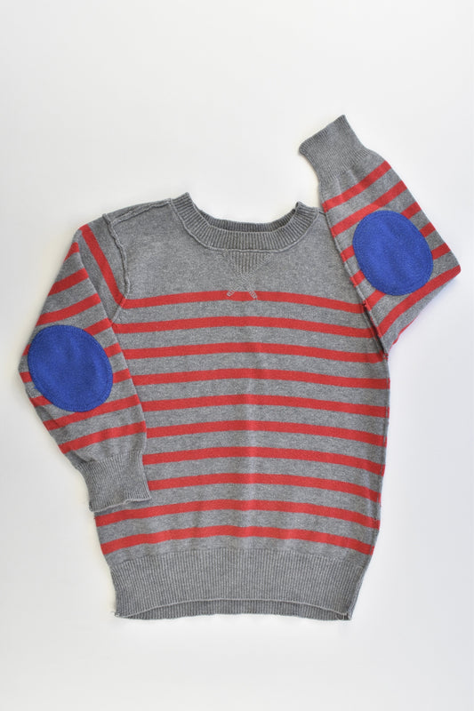 Cotton On Kids Size 2 Striped Knitted Jumper