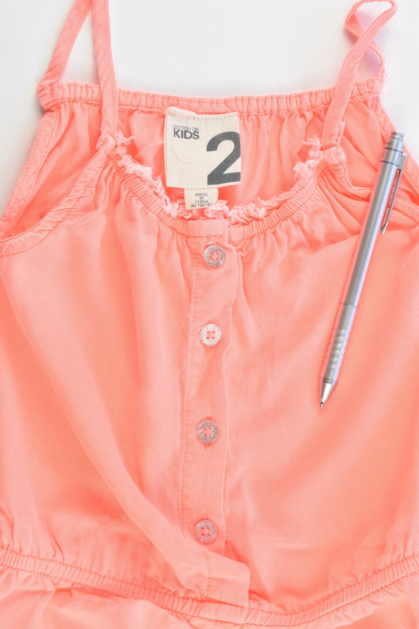 Cotton On Kids Size 2 Viscose Playsuit