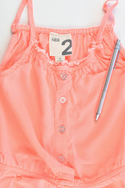 Cotton On Kids Size 2 Viscose Playsuit