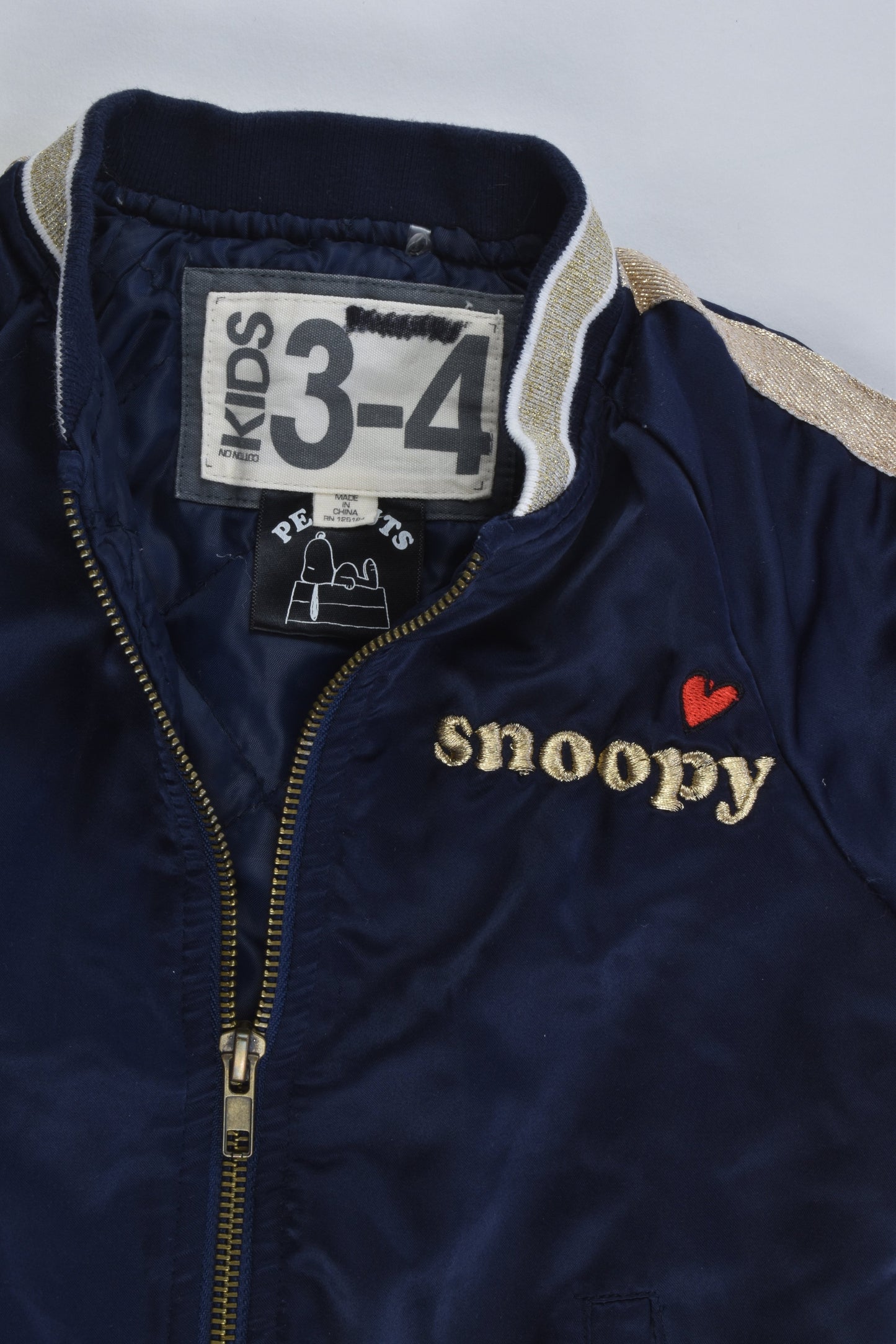 Cotton On Kids Size 3-4 Snoopy Peanuts Jacket