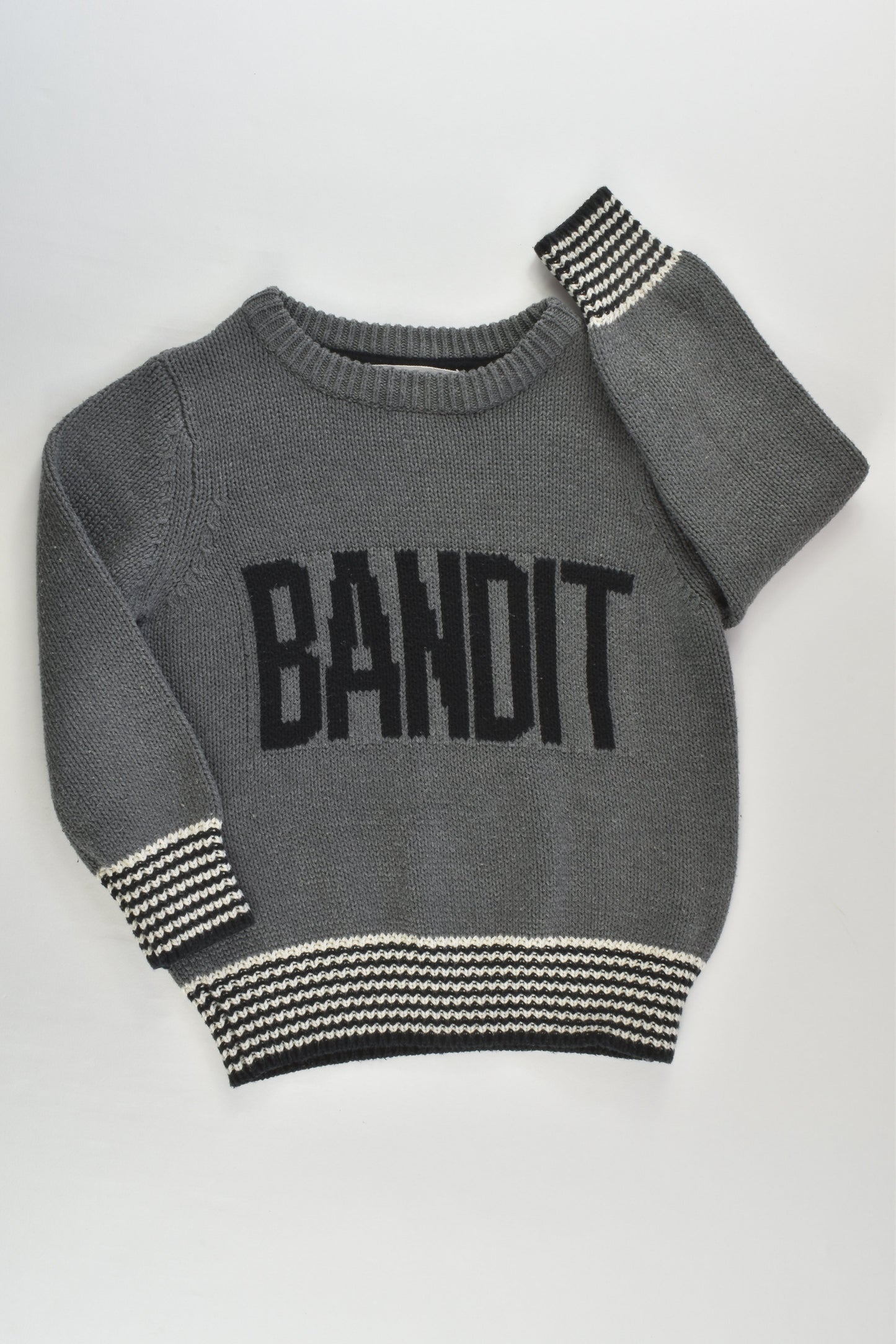 Cotton On Kids Size 3 'Bandit' Knitted Jumper