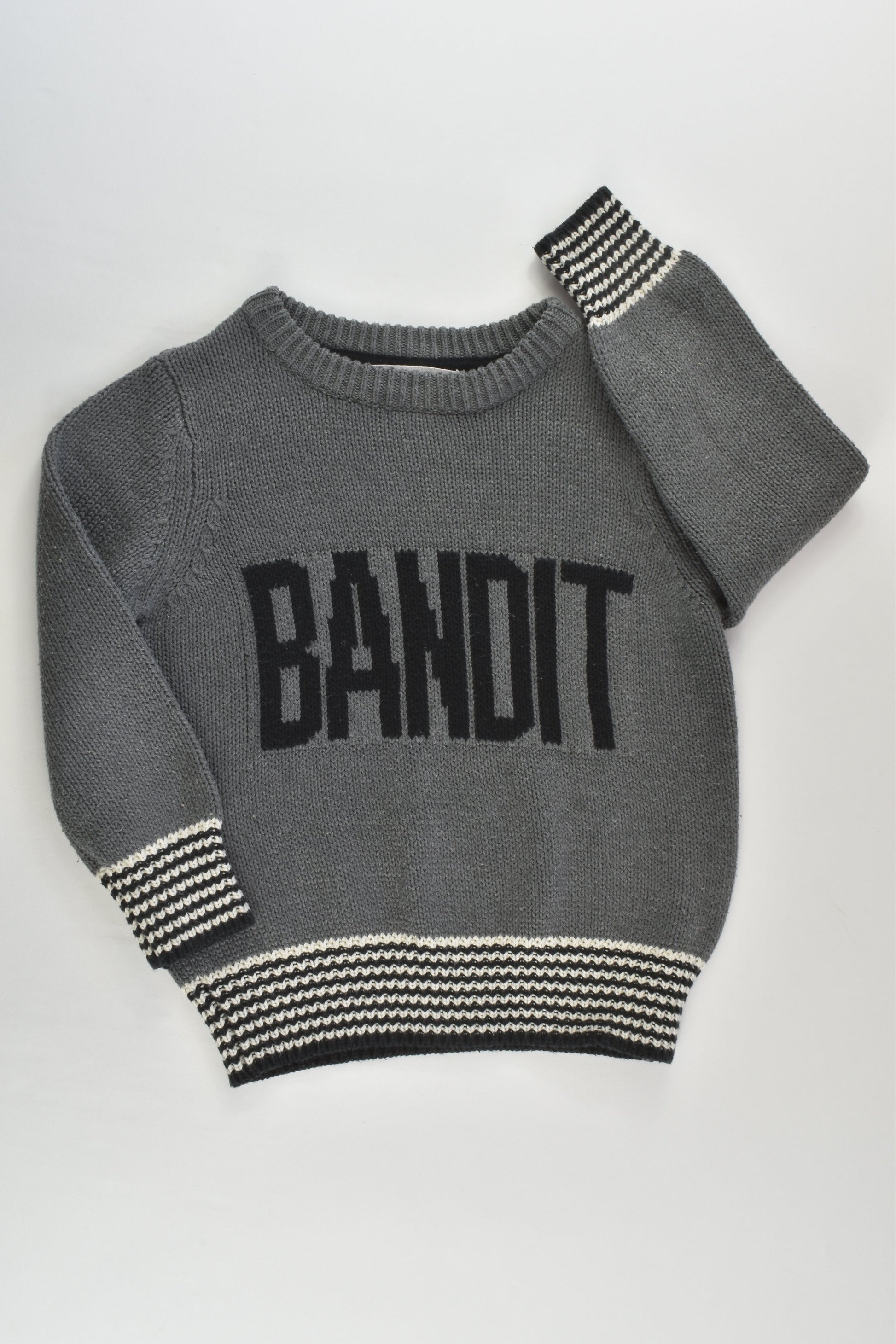 Cotton On Kids Size 3 'Bandit' Knitted Jumper