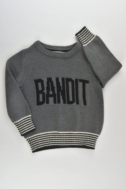 Cotton On Kids Size 3 'Bandit' Knitted Jumper
