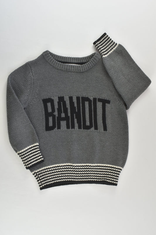 Cotton On Kids Size 3 'Bandit' Knitted Jumper