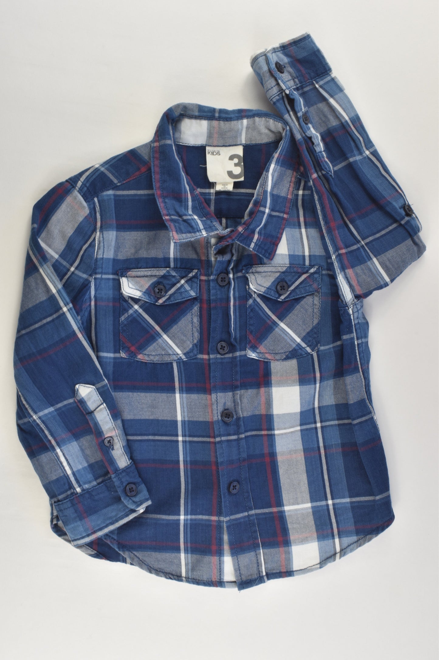 Cotton On Kids Size 3 Checked Casual Shirt
