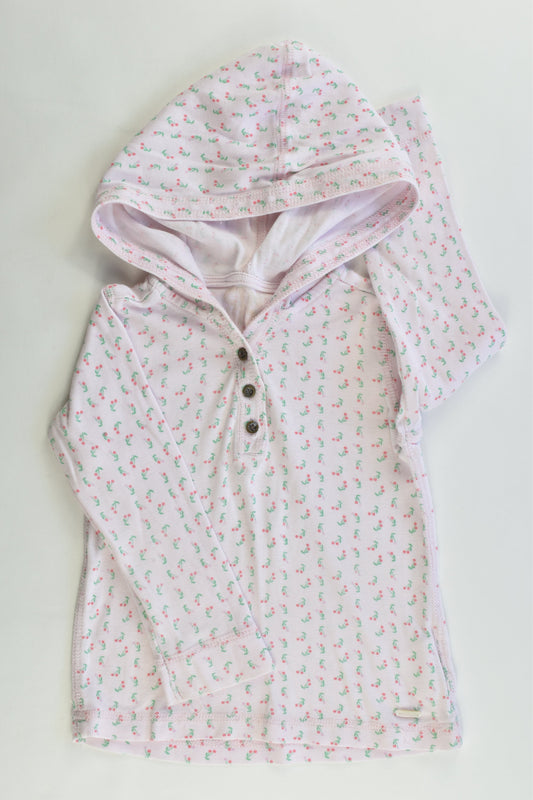 Cotton On Kids Size 3 Hooded Floral Top
