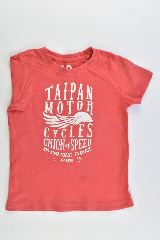 Cotton On Kids Size 3 'Taipan Motor Cycles' T-shirt