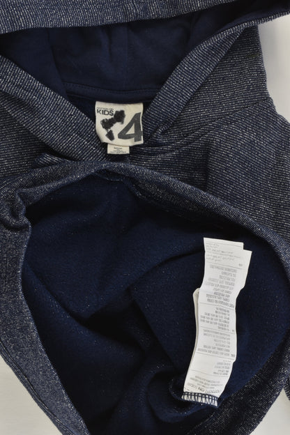 Cotton On Kids Size 4 Metallic Hooded Jumper