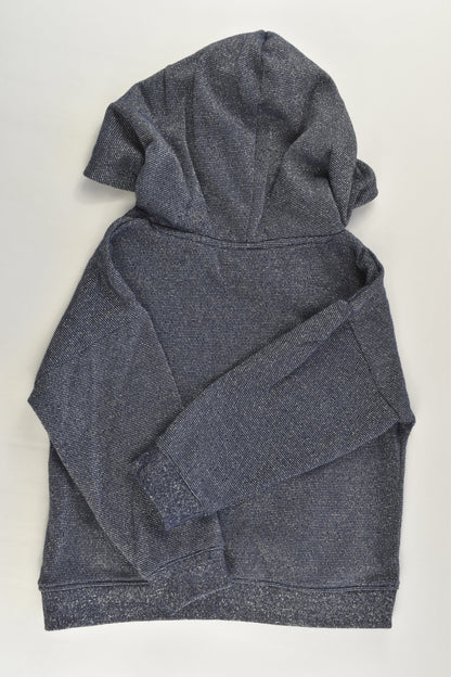 Cotton On Kids Size 4 Metallic Hooded Jumper