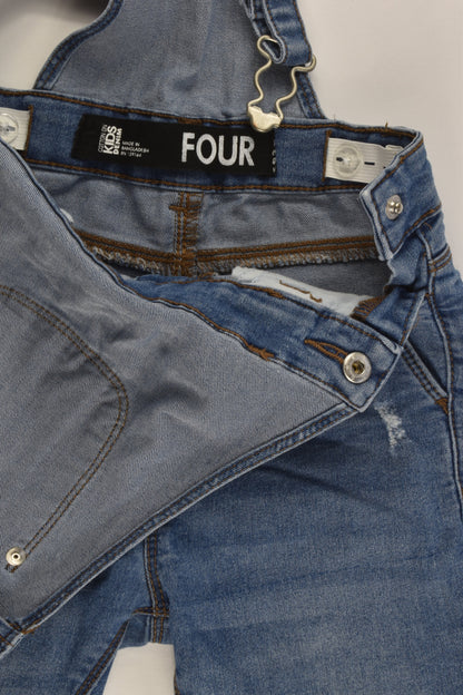 Cotton On Kids Size 4 Soft and Stretchy Denim Overalls