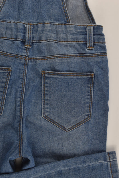 Cotton On Kids Size 4 Soft and Stretchy Denim Overalls
