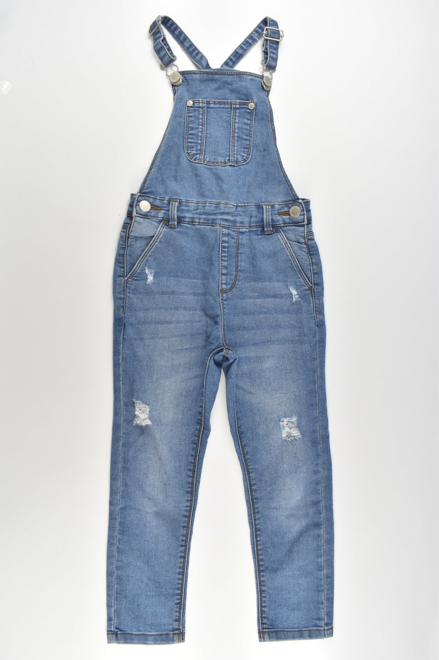 Cotton On Kids Size 4 Soft and Stretchy Denim Overalls