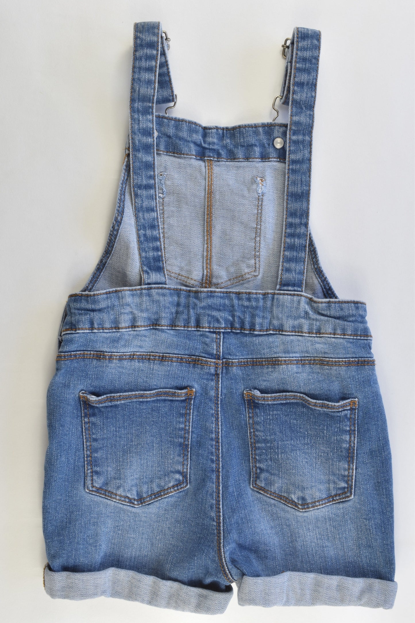 Cotton On Kids Size 4 Stretchy Denim Short Overalls